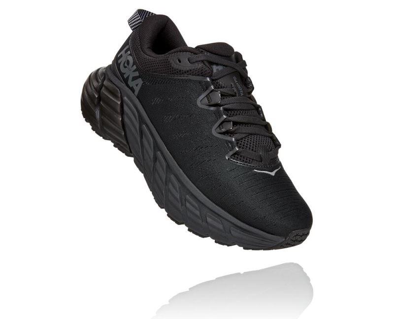 Hoka Gaviota 3 Road - Sapatos Ortopédicos Homem Pretas / Pretas | PT-5GYTObG